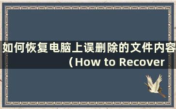 如何恢复电脑上误删除的文件内容（How to Recovery Recovery Unlocked File Records on a Computer）